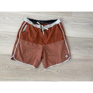 Vuori Cruise Board Shorts Men’s 33 Beach Swim Orange